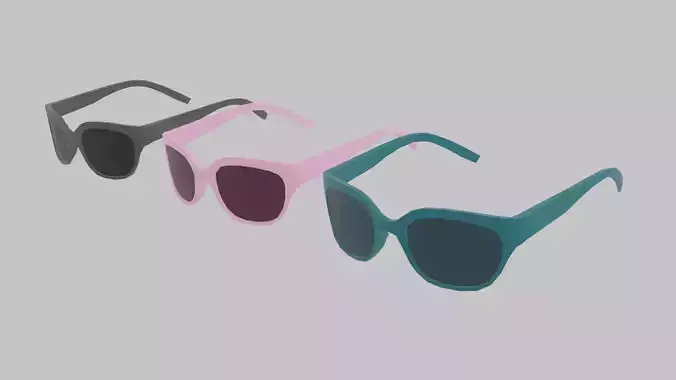 LOW-POLY SUNGLASSES 3 PAIR