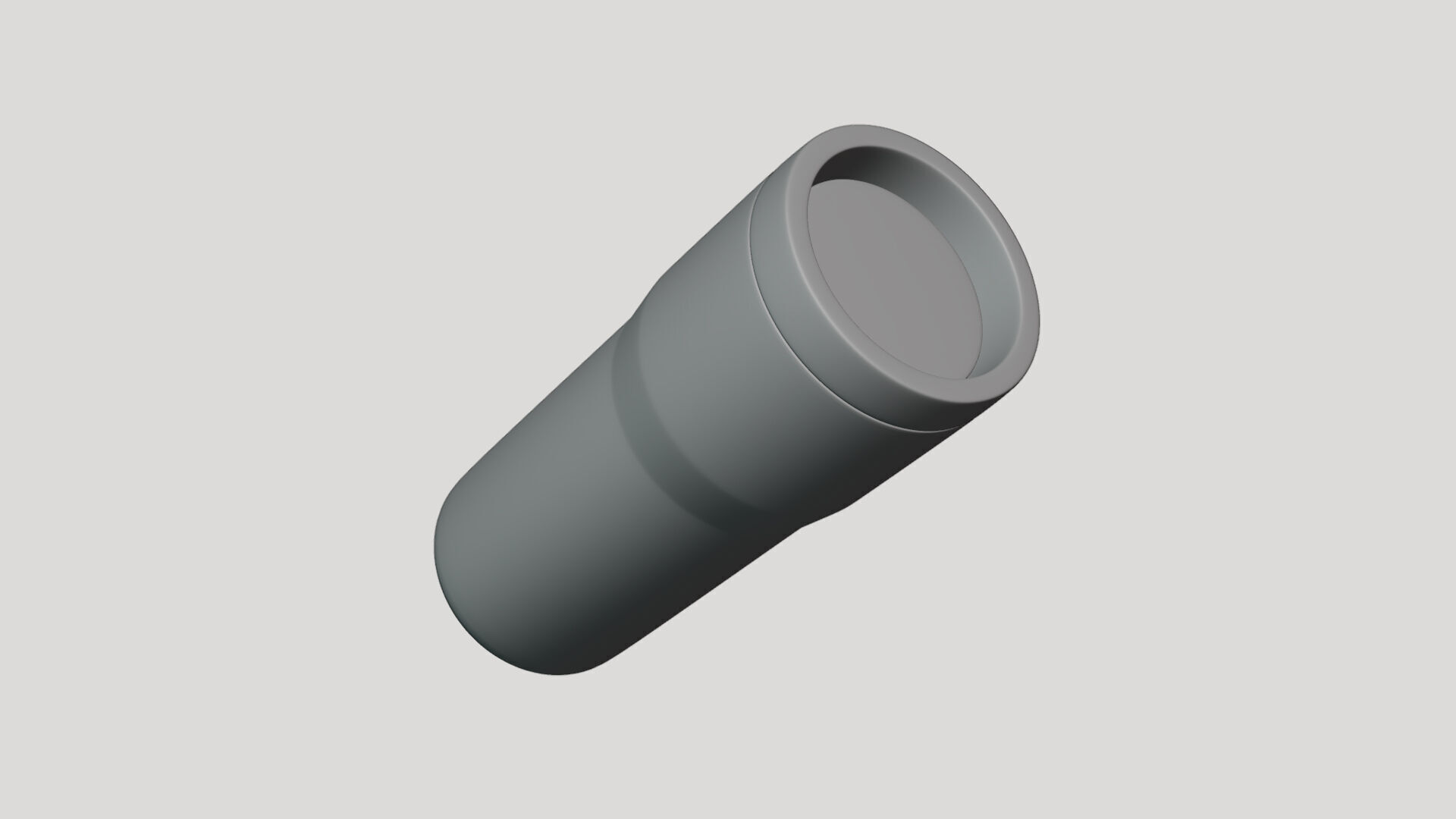 Basic Thermos Glass - Geometry Only No Textures No Materials 3D model_4