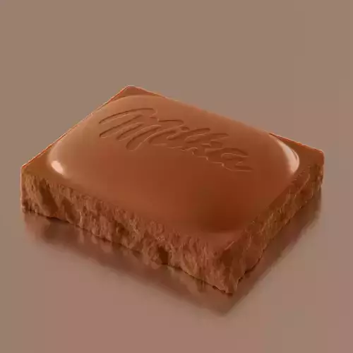3D chocolate model CGI chocolate 