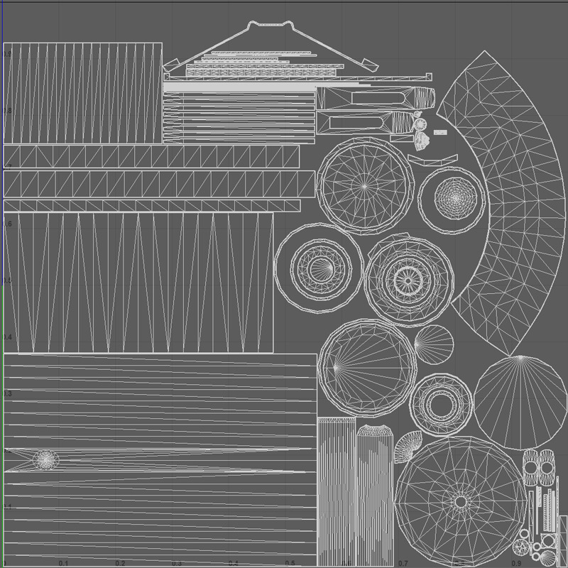 Flashlight and battery and medicine and syringe models Low-poly 3D model_7