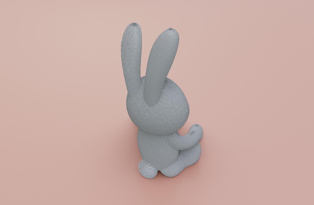 Plush Bunny For Render - Coelhinho de Pelucia 3D model_6