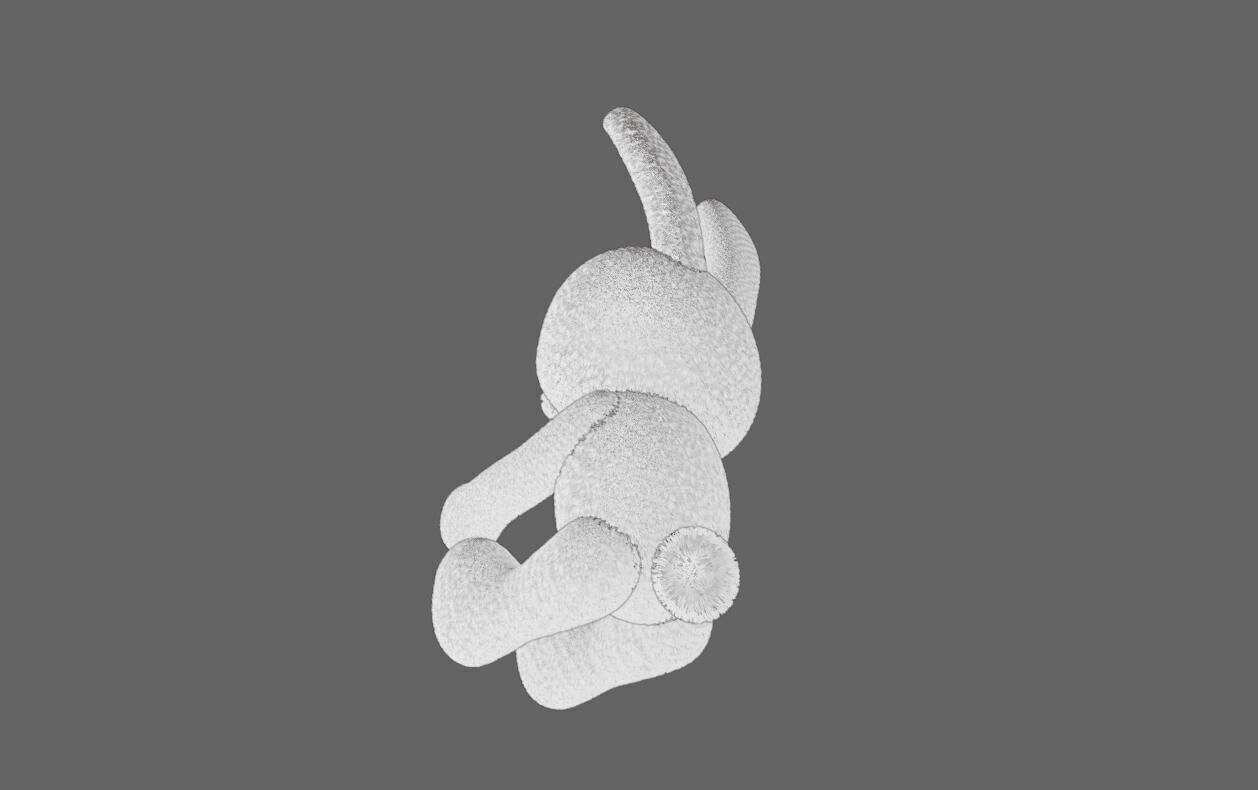 Plush Bunny For Render - Coelhinho de Pelucia 3D model_10
