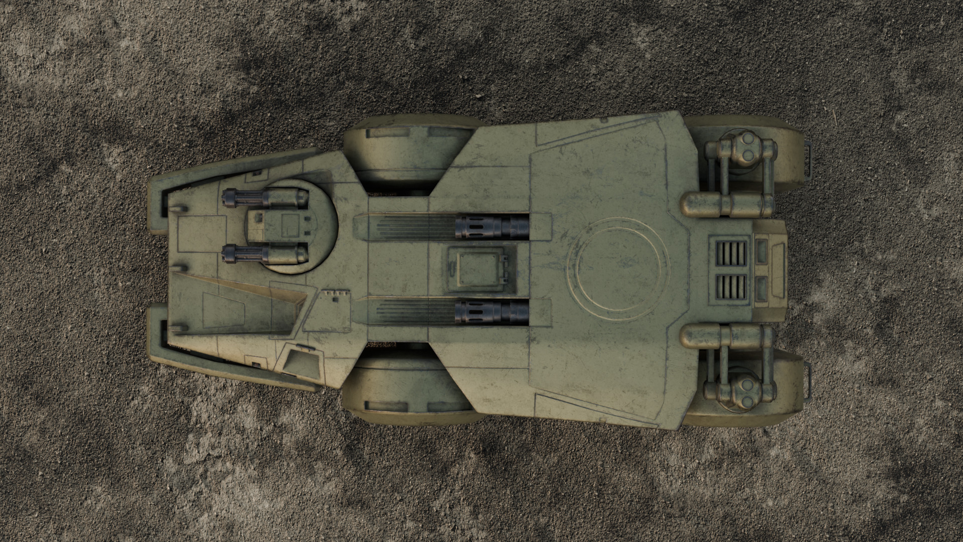 APC - RAZORBACK Low-poly 3D model_9