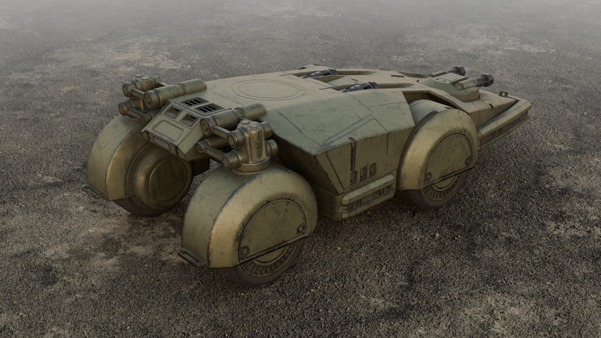 APC - RAZORBACK Low-poly 3D model_4