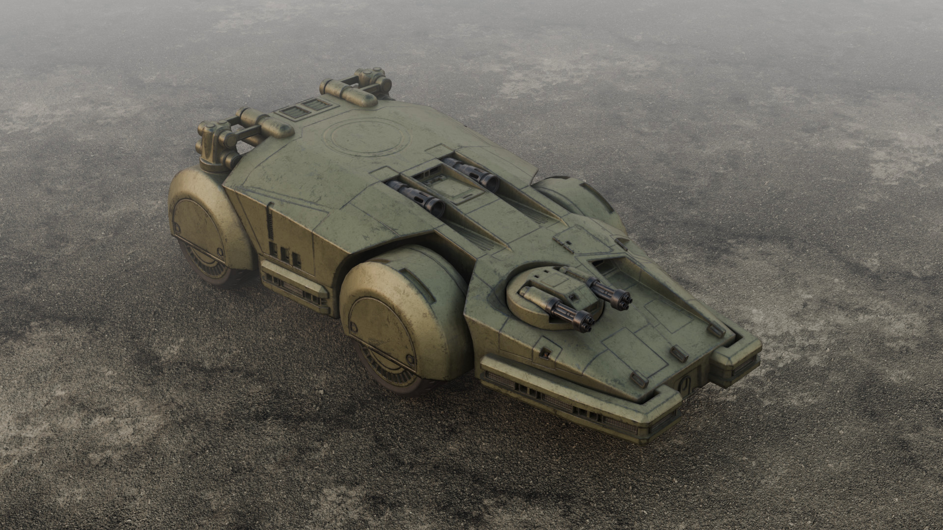 APC - RAZORBACK Low-poly 3D model_6