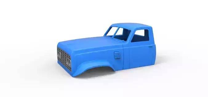 Cab of Vintage GATR Racing Semi truck Version 3 Scale 1 to 25 3D print model