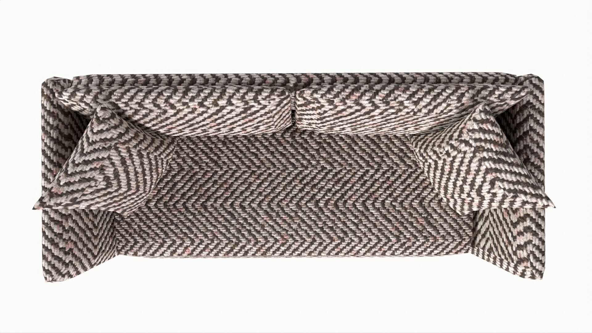 Sofa Furniture Low-poly 3D model_5