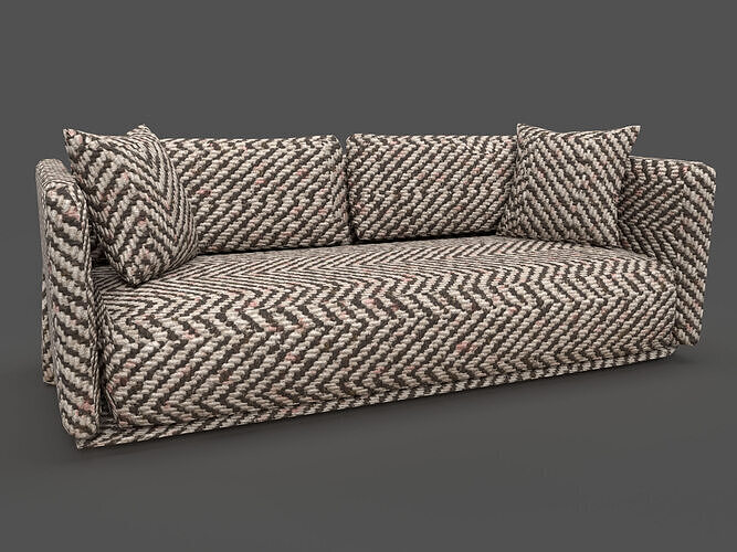 Sofa Furniture Low-poly 3D model