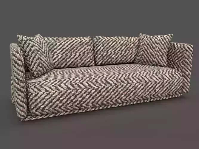 Sofa Furniture Low-poly 3D model