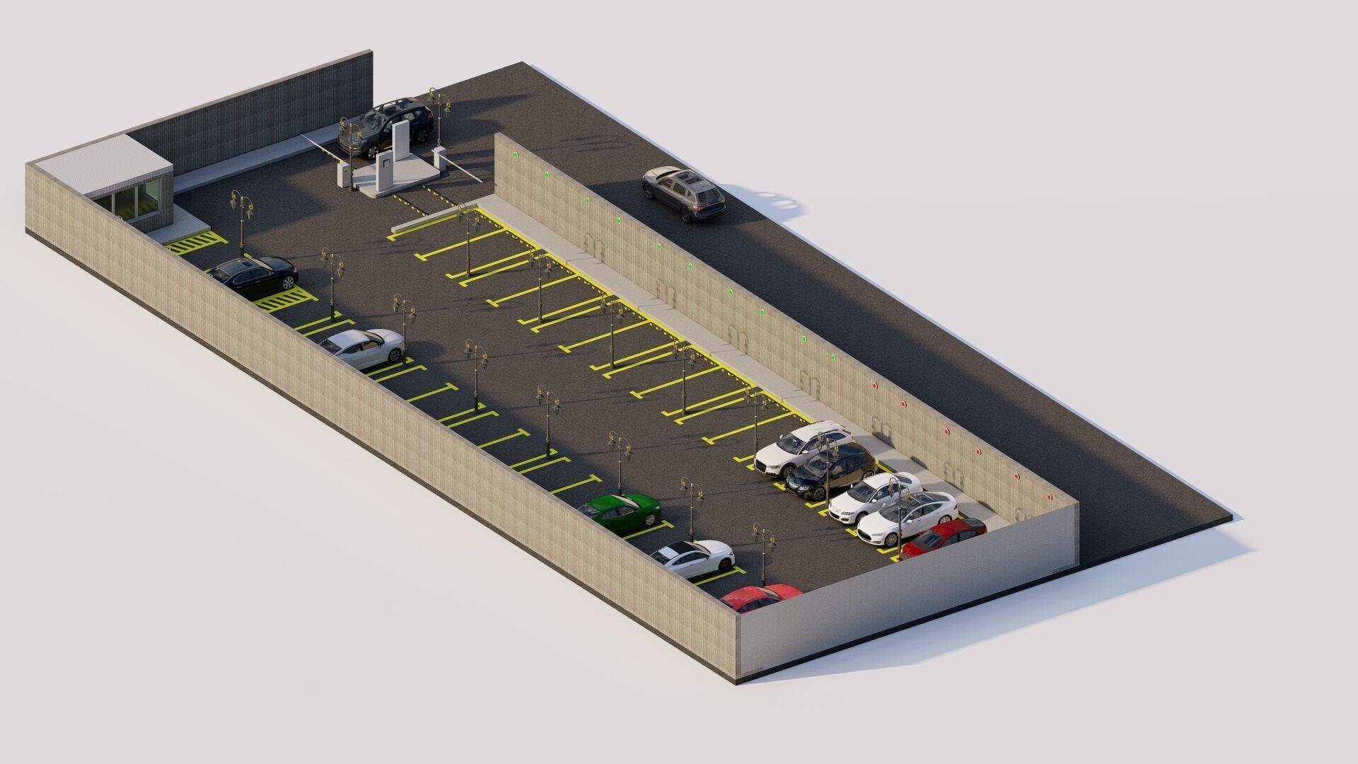 Parking-Parking Lot 3D model_15