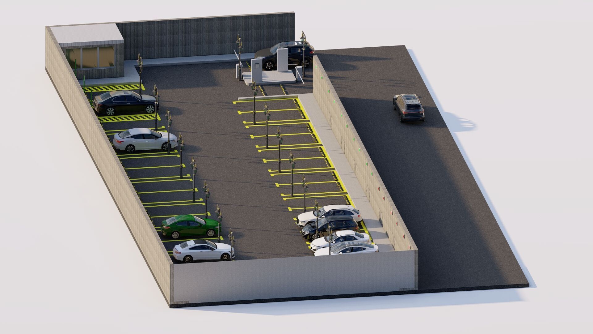 Parking-Parking Lot 3D model_16