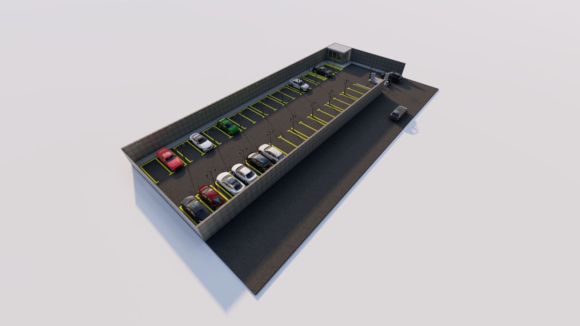 Parking-Parking Lot 3D model_17