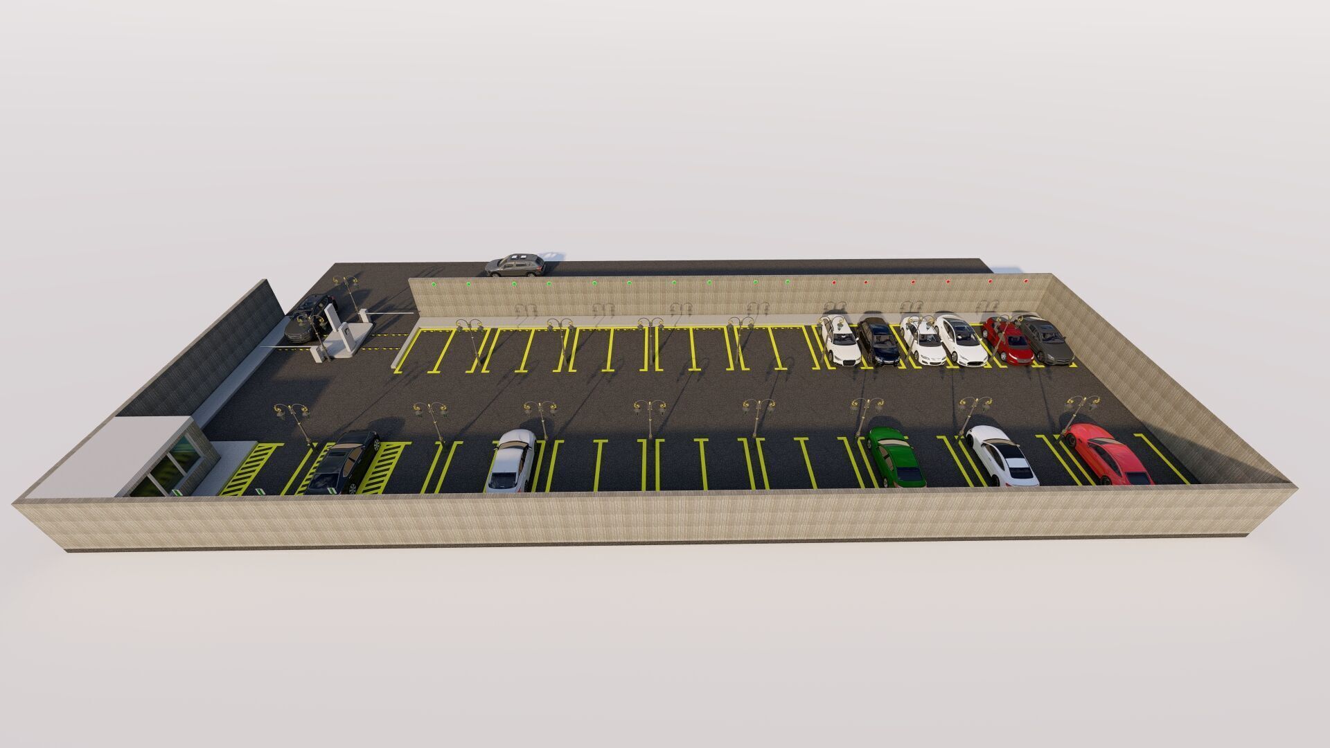 Parking-Parking Lot 3D model_4