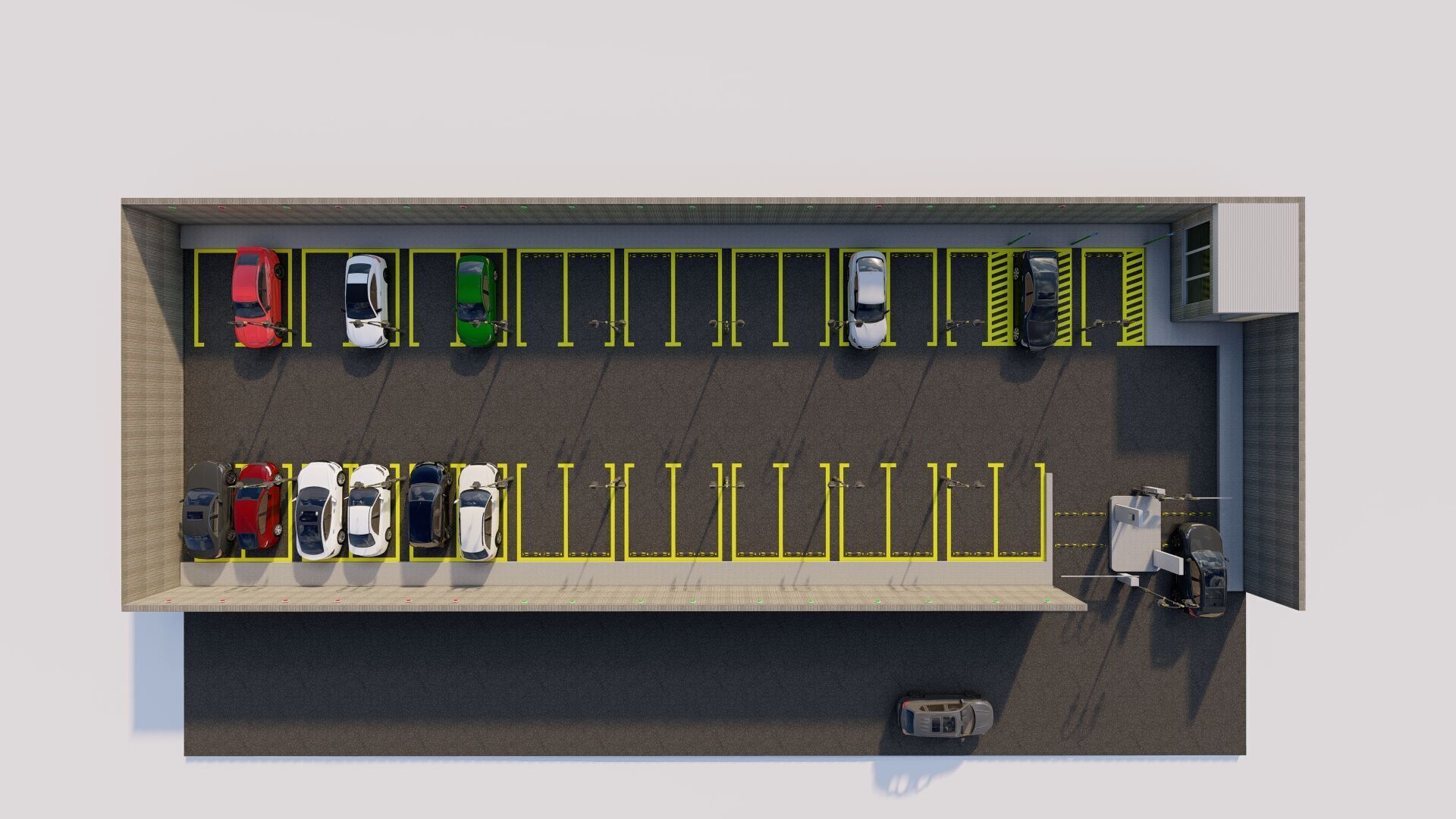 Parking-Parking Lot 3D model_8