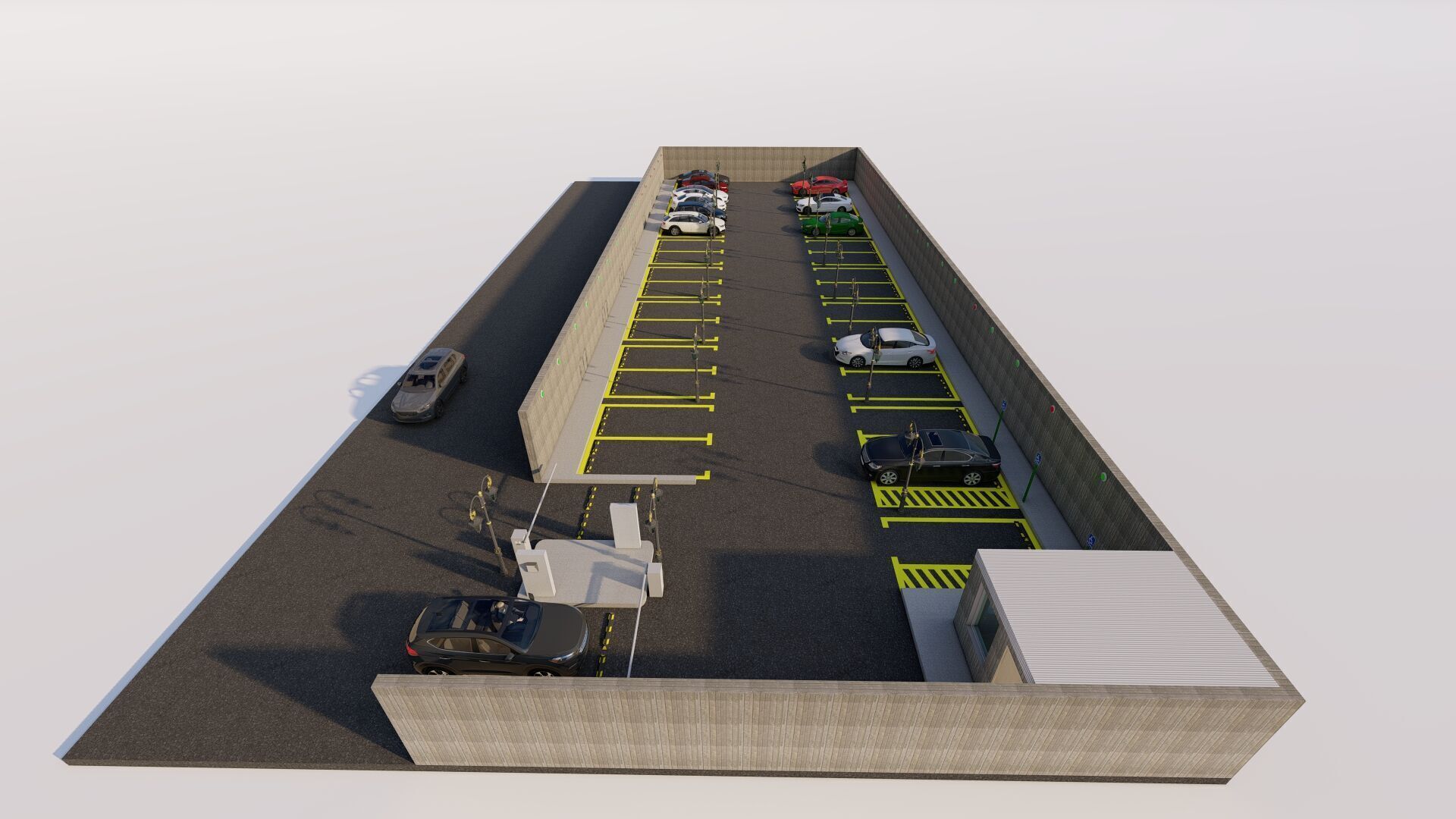 Parking-Parking Lot 3D model_2