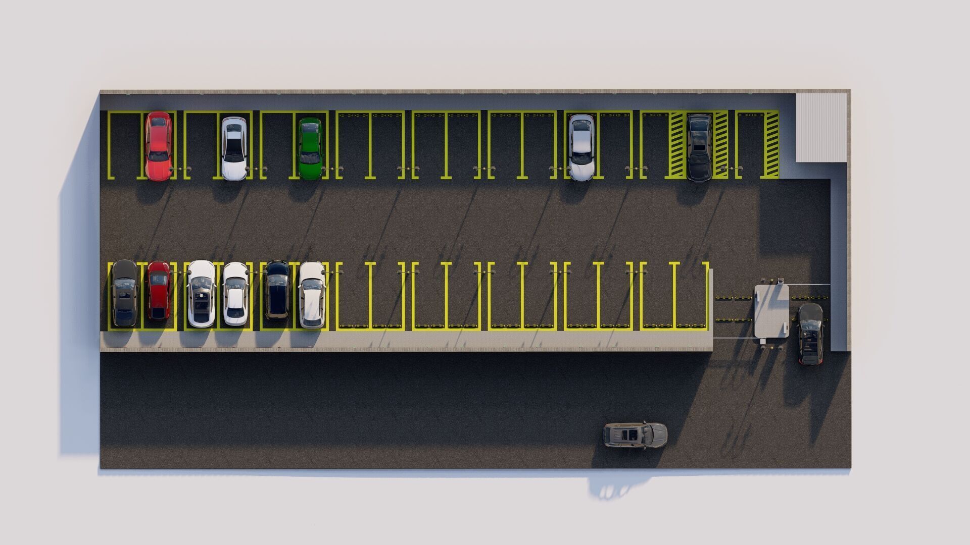 Parking-Parking Lot 3D model_18
