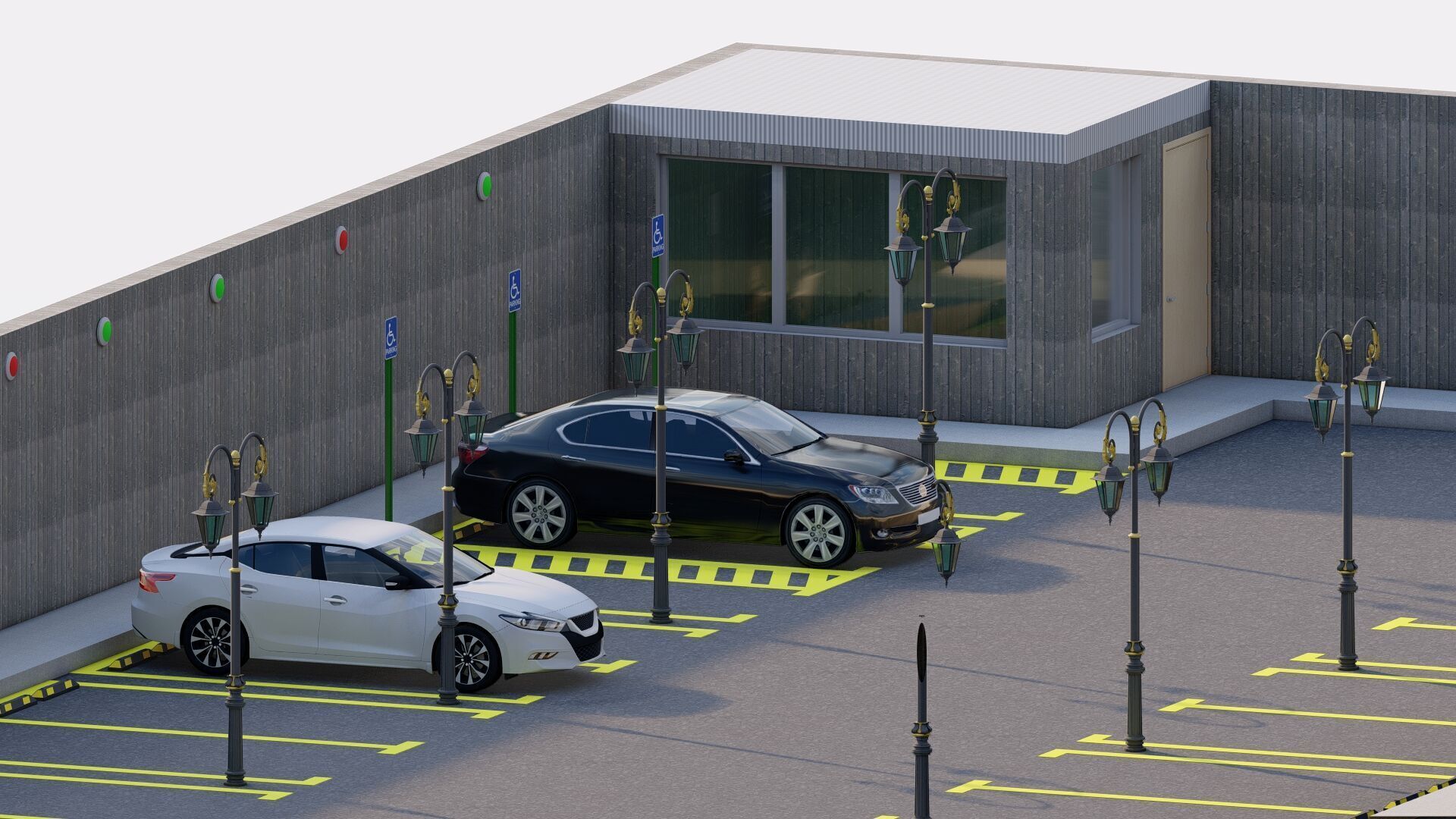 Parking-Parking Lot 3D model_19