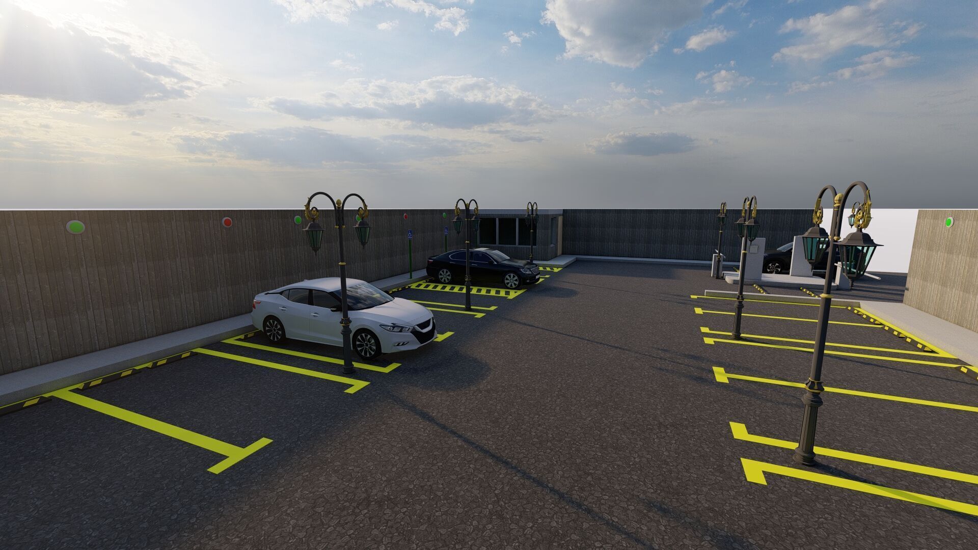 Parking-Parking Lot 3D model_9