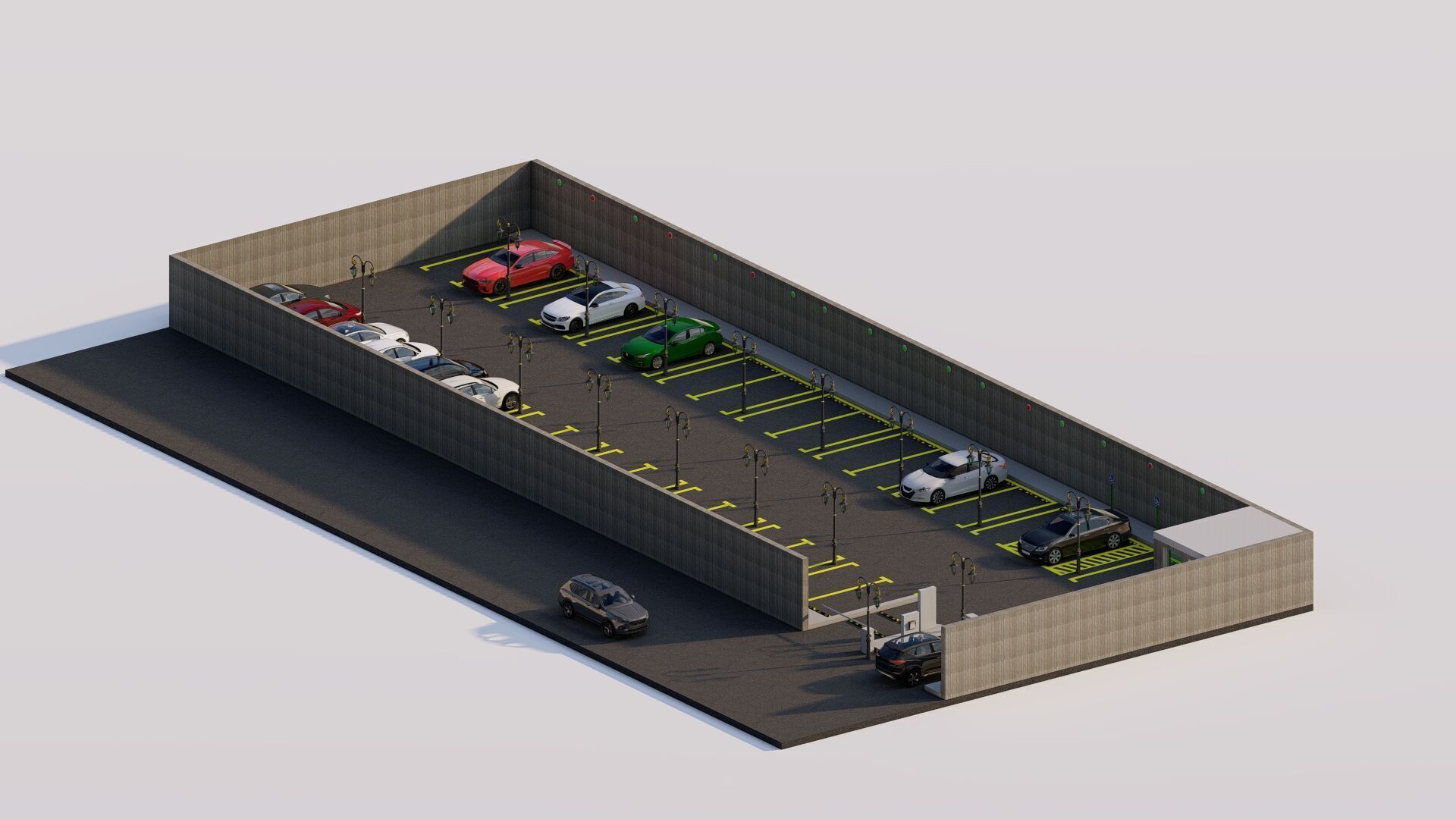 Parking-Parking Lot 3D model_10