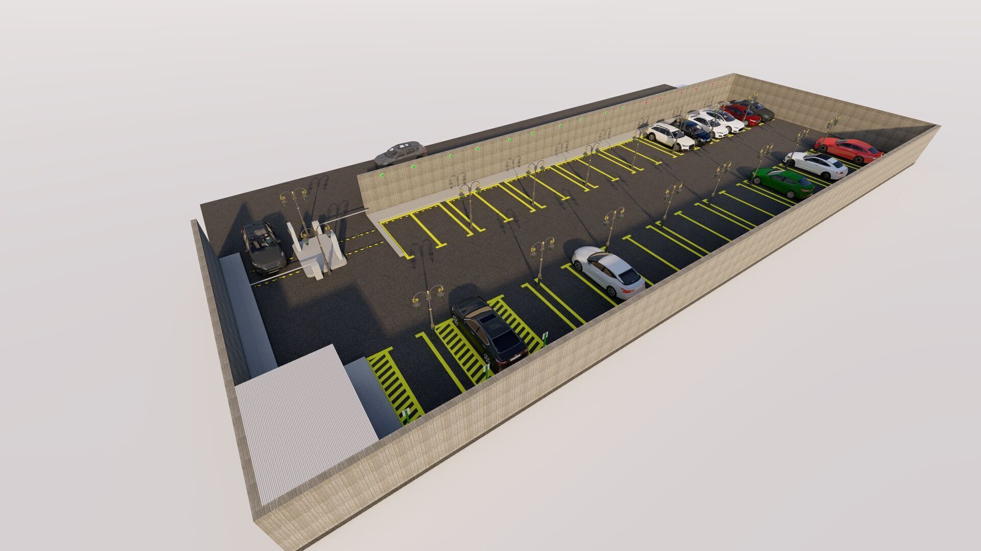 Parking-Parking Lot 3D model_3