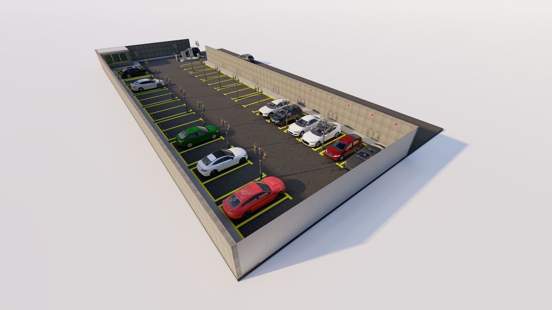 Parking-Parking Lot 3D model_5