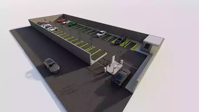 Parking-Parking Lot 3D model