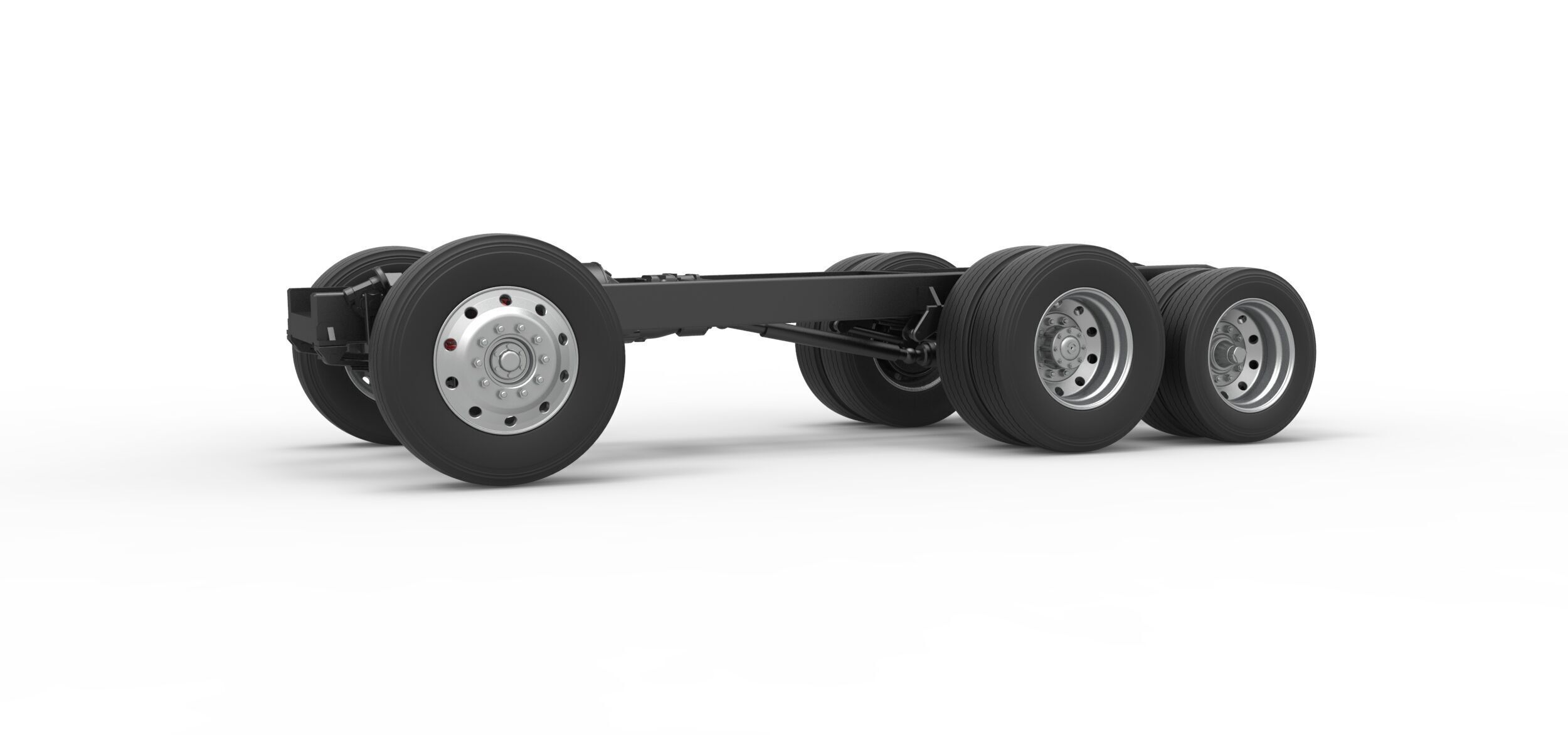 Chassis of Vintage GATR Racing Semi truck V3 Scale 1 to 25 3D print model_1