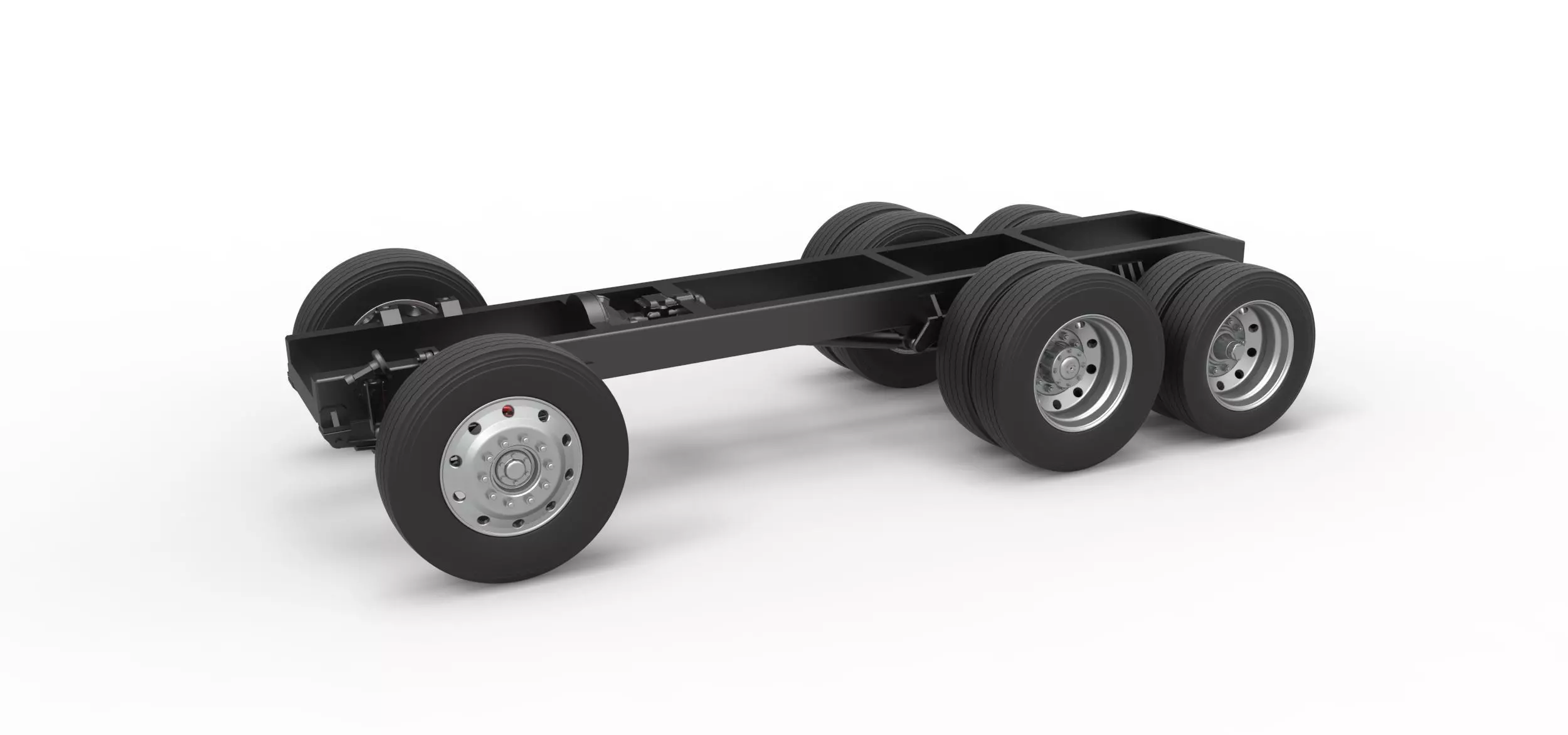 Chassis of Vintage GATR Racing Semi truck V3 Scale 1 to 25 3D print model_0