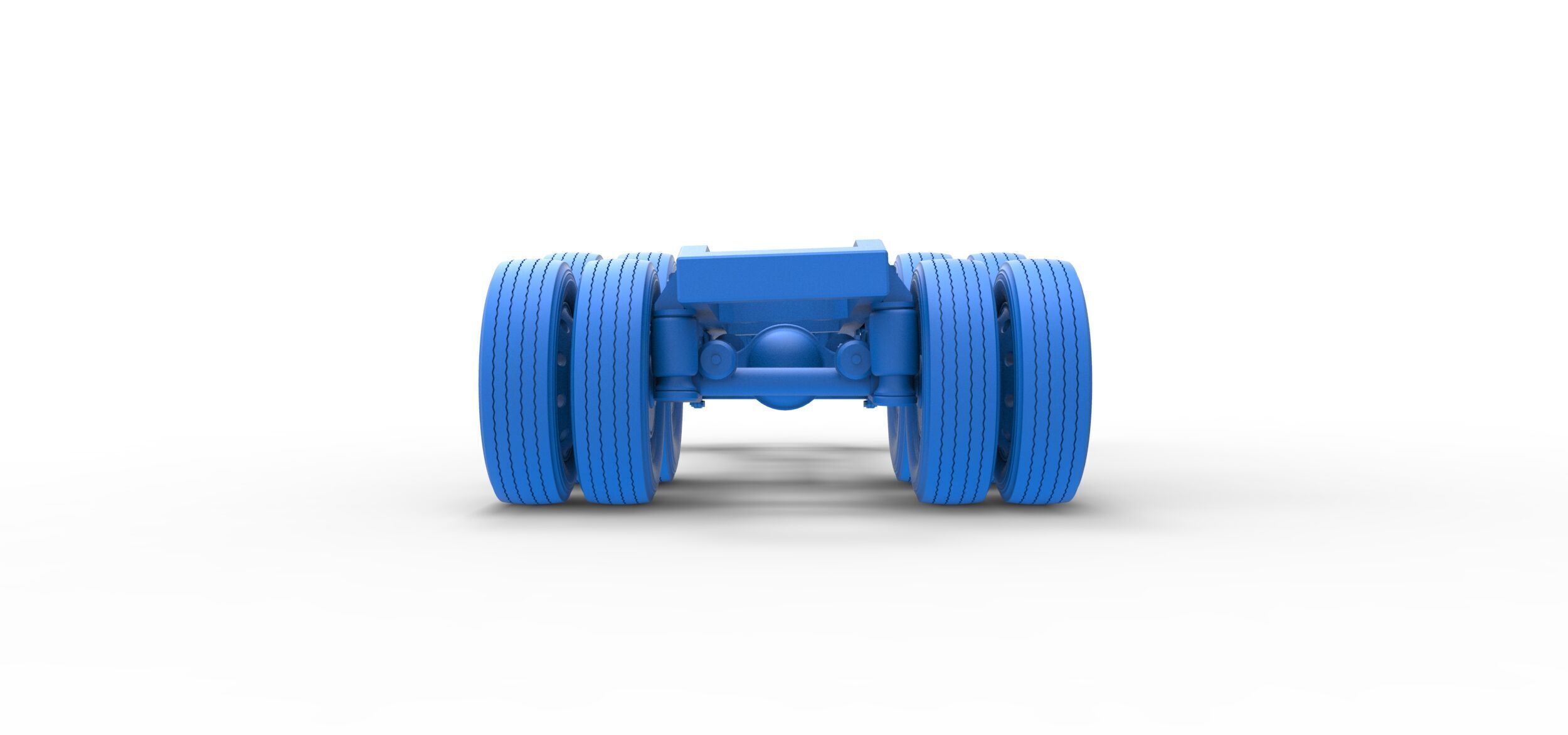 Chassis of Vintage GATR Racing Semi truck V3 Scale 1 to 25 3D print model_37