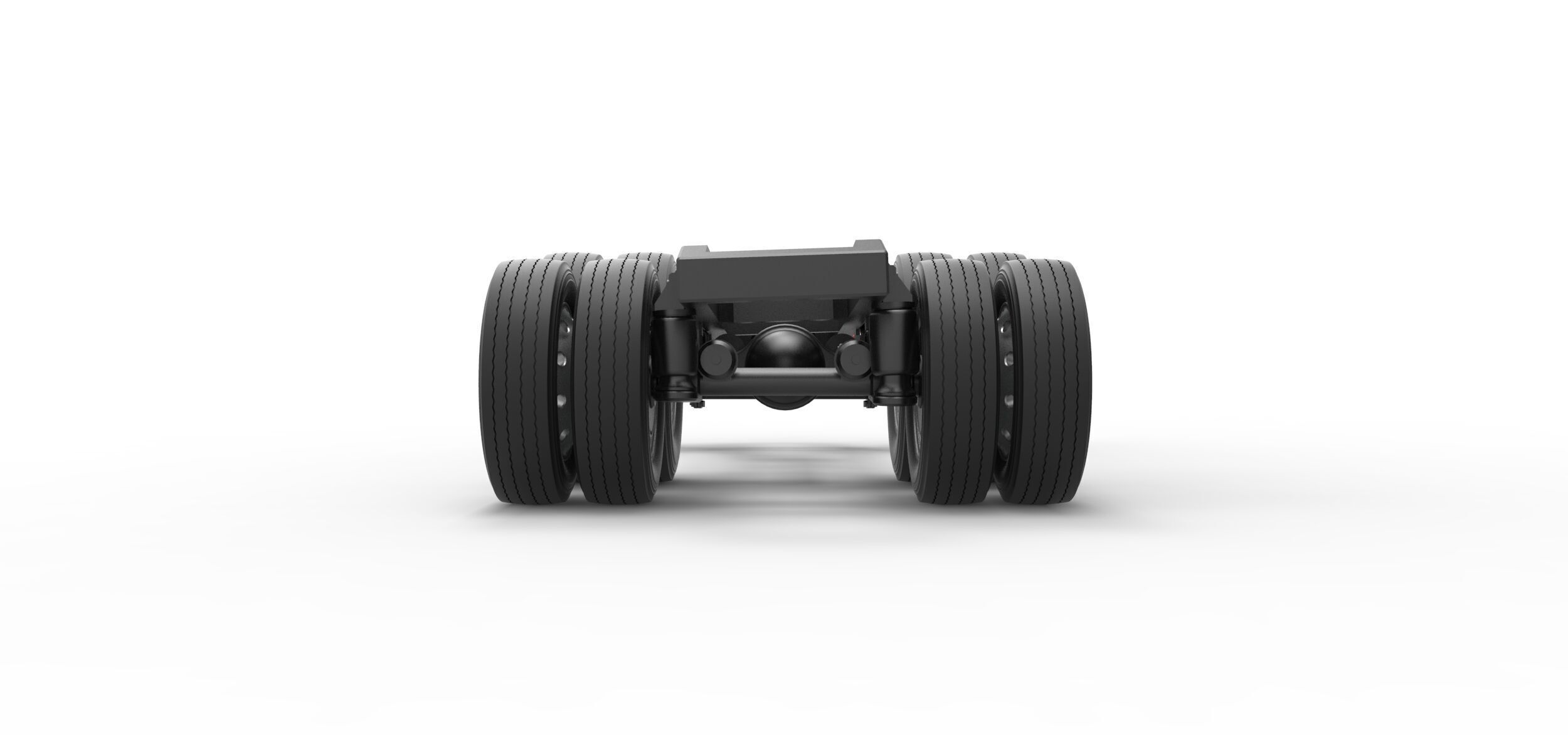 Chassis of Vintage GATR Racing Semi truck V3 Scale 1 to 25 3D print model_15