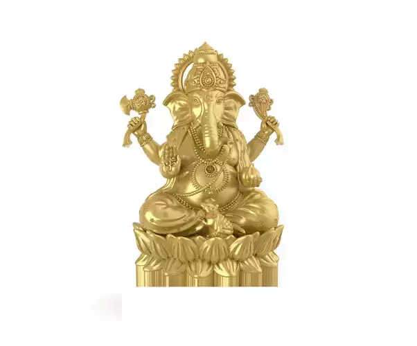 Ganesh-Ji 3D-Print-Model No7 -Jewelery Murti- 3D print model