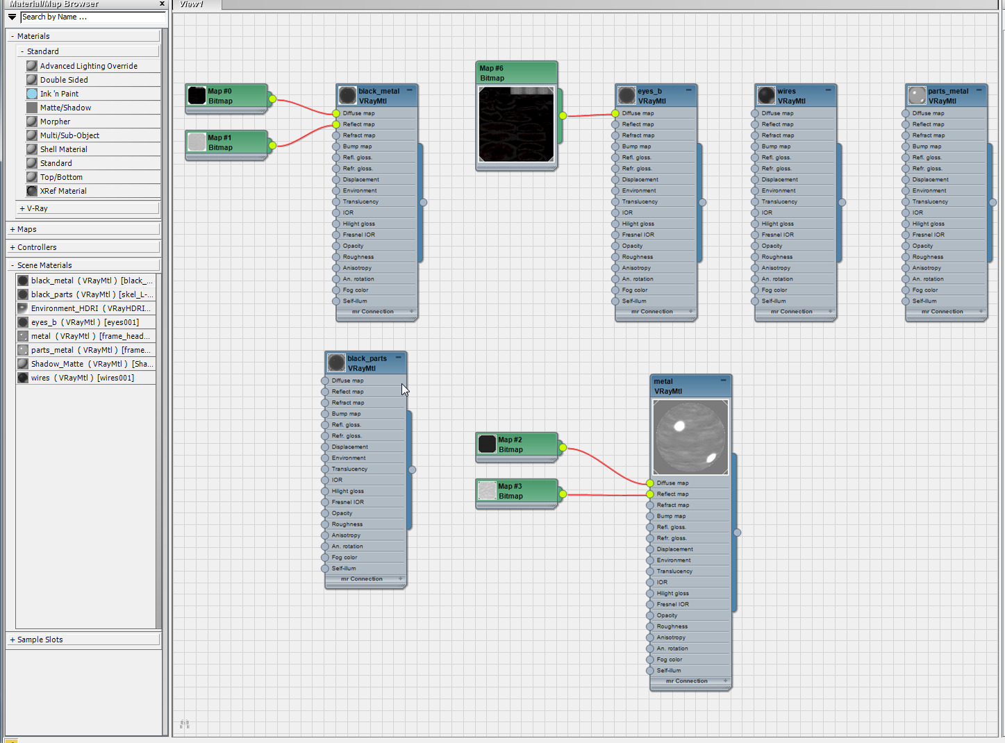 Black robot ant 3D model_9
