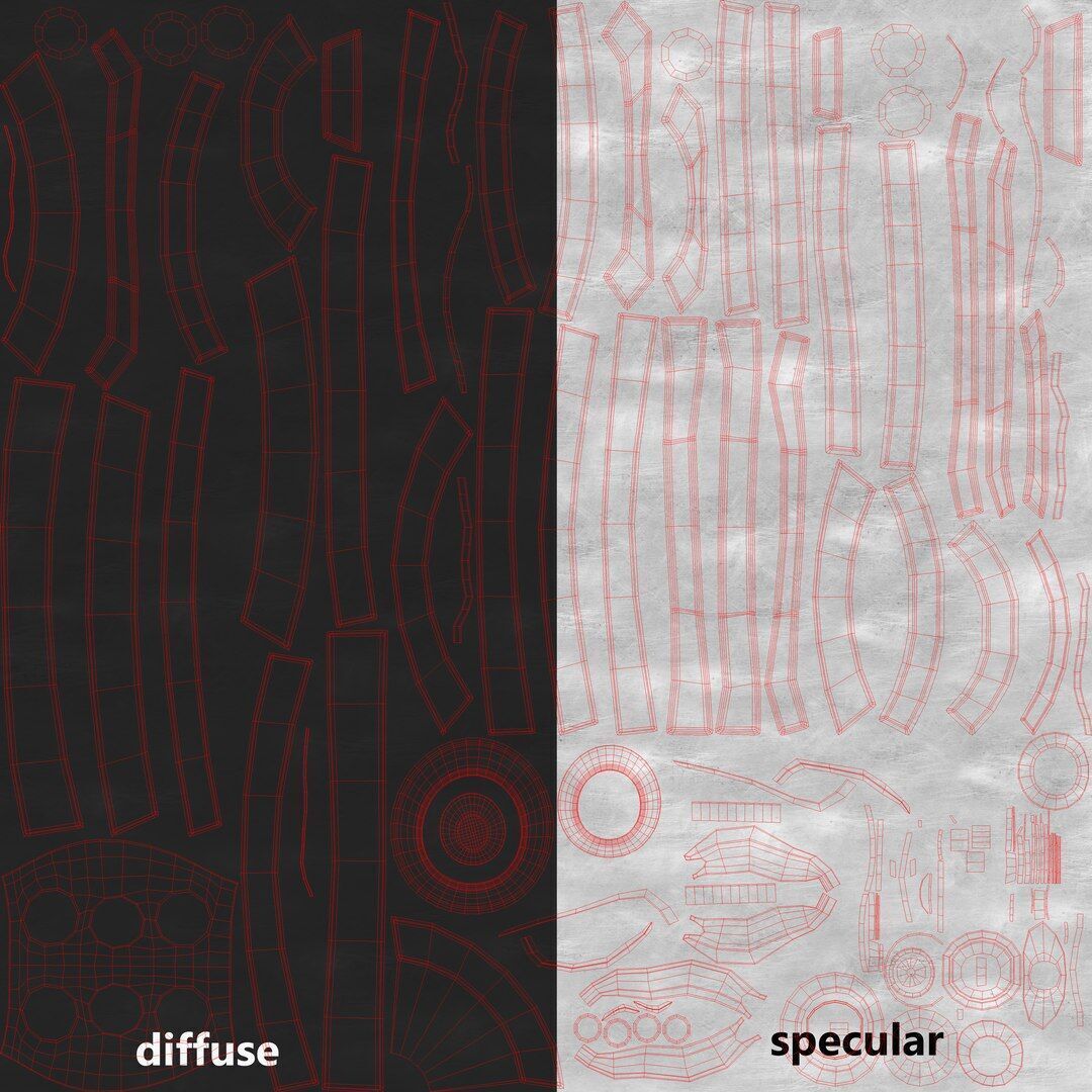 Black robot ant 3D model_11