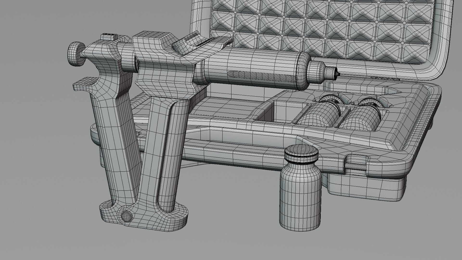serum injection kit Low-poly 3D model_15