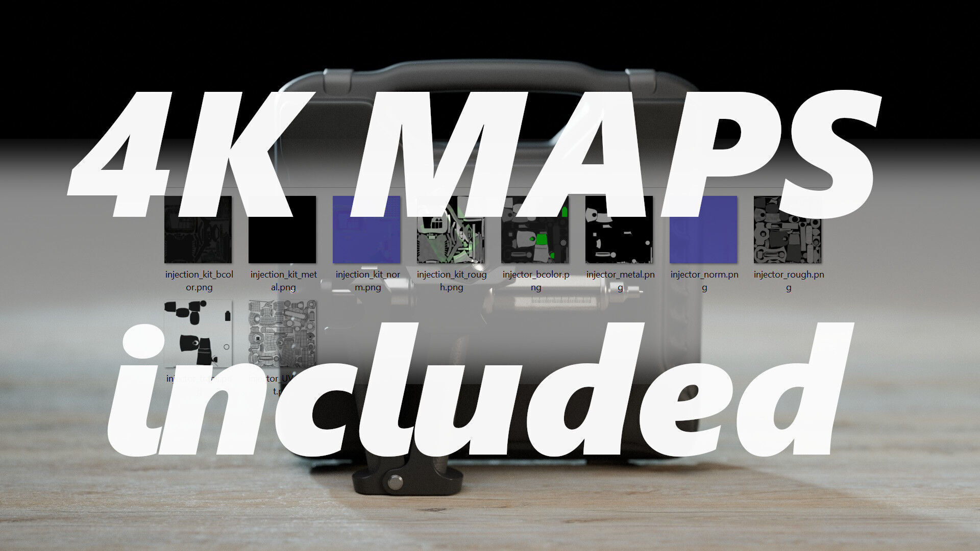 serum injection kit Low-poly 3D model_24