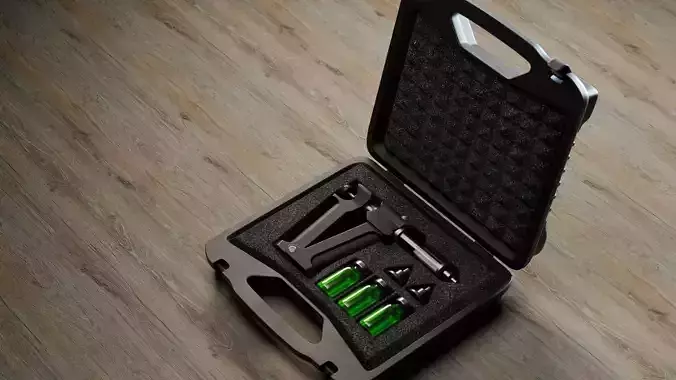 serum injection kit Low-poly 3D model