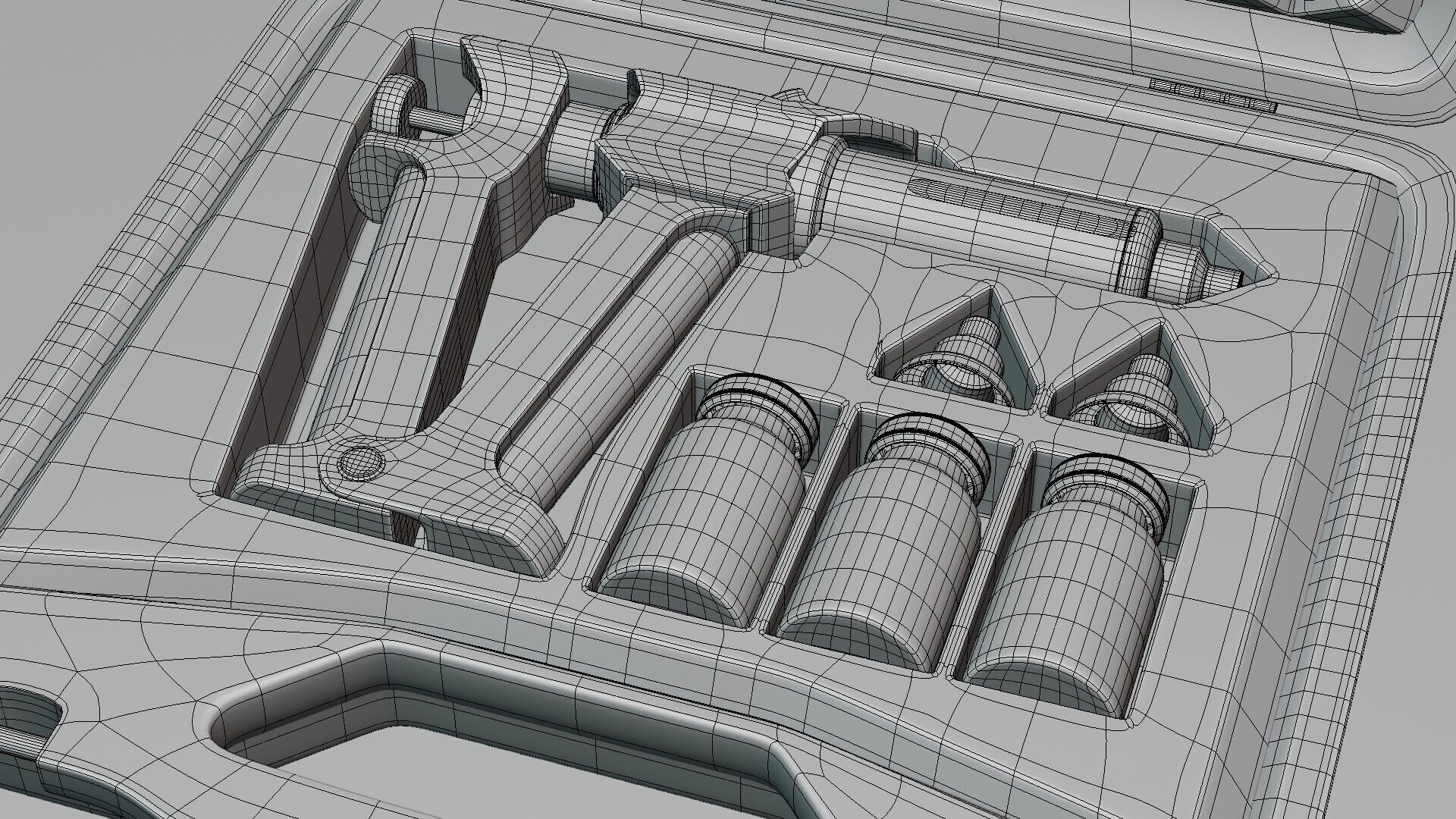 serum injection kit Low-poly 3D model_13