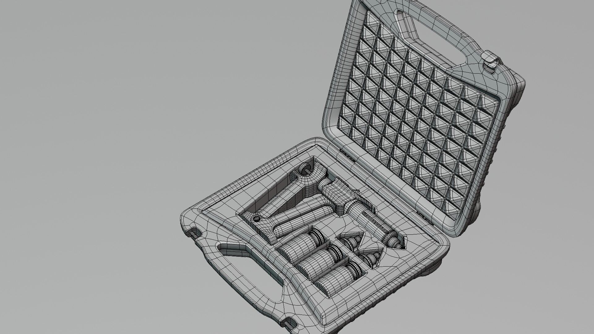 serum injection kit Low-poly 3D model_12