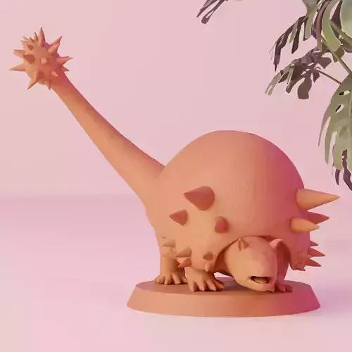 3D Printable Doedicurus Miniature
