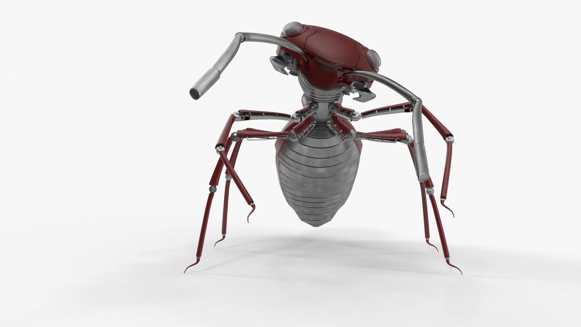 Red robot ant 3D model_1