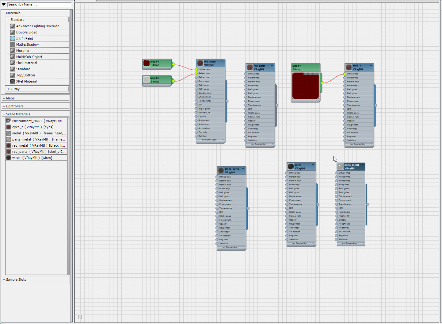 Red robot ant 3D model_8