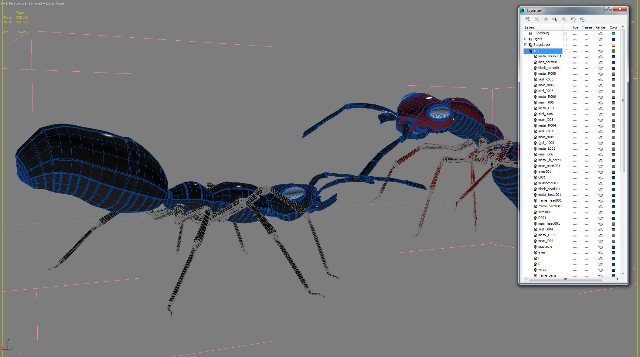 Robot ants 3D model_6