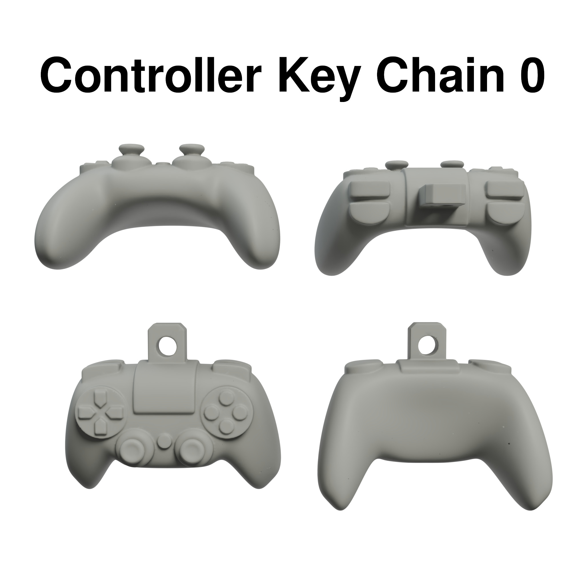 Controler Key Chain Pendants 3D print model_1