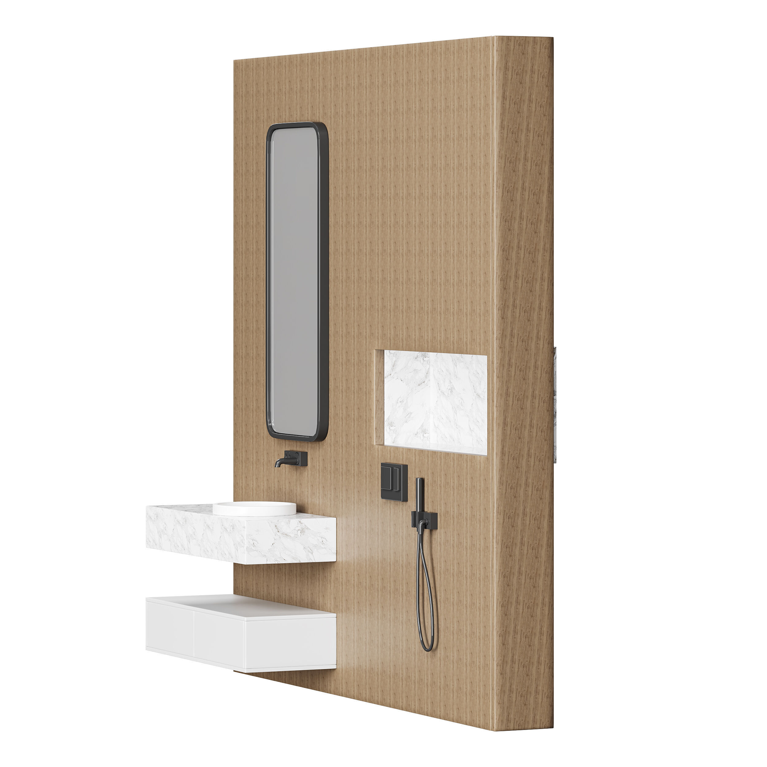 Bathroom set 3D model_4