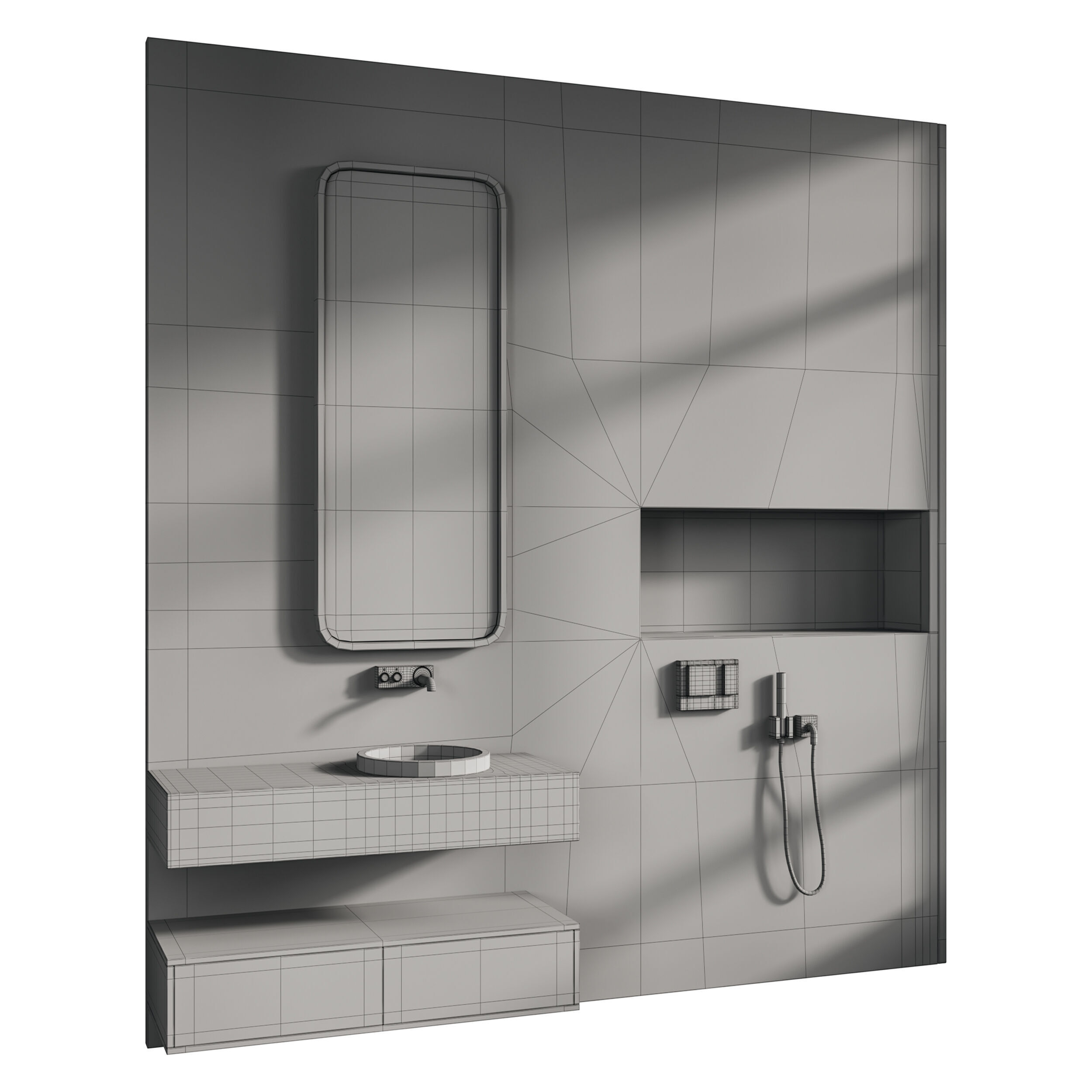 Bathroom set 3D model_13