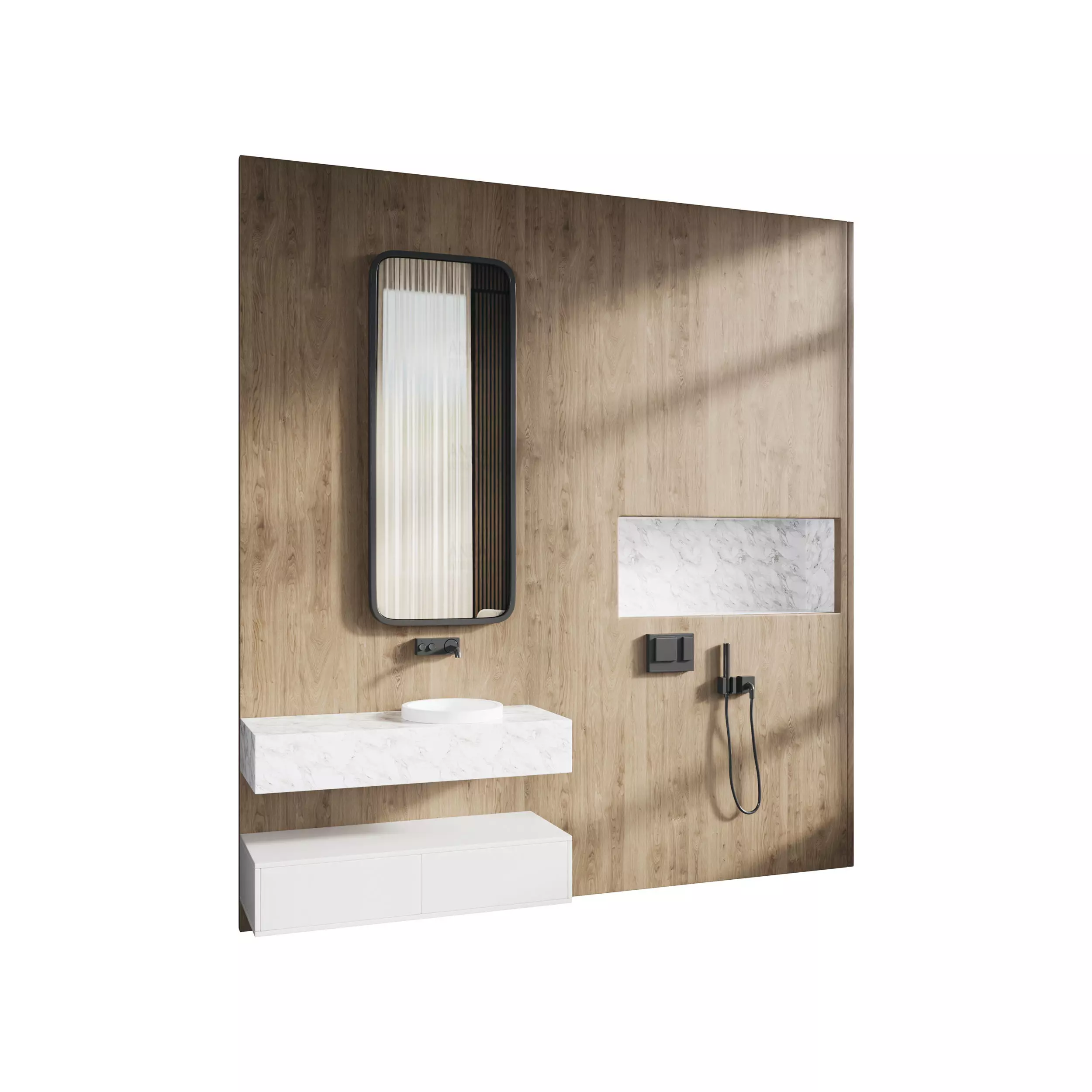 Bathroom set 3D model_0