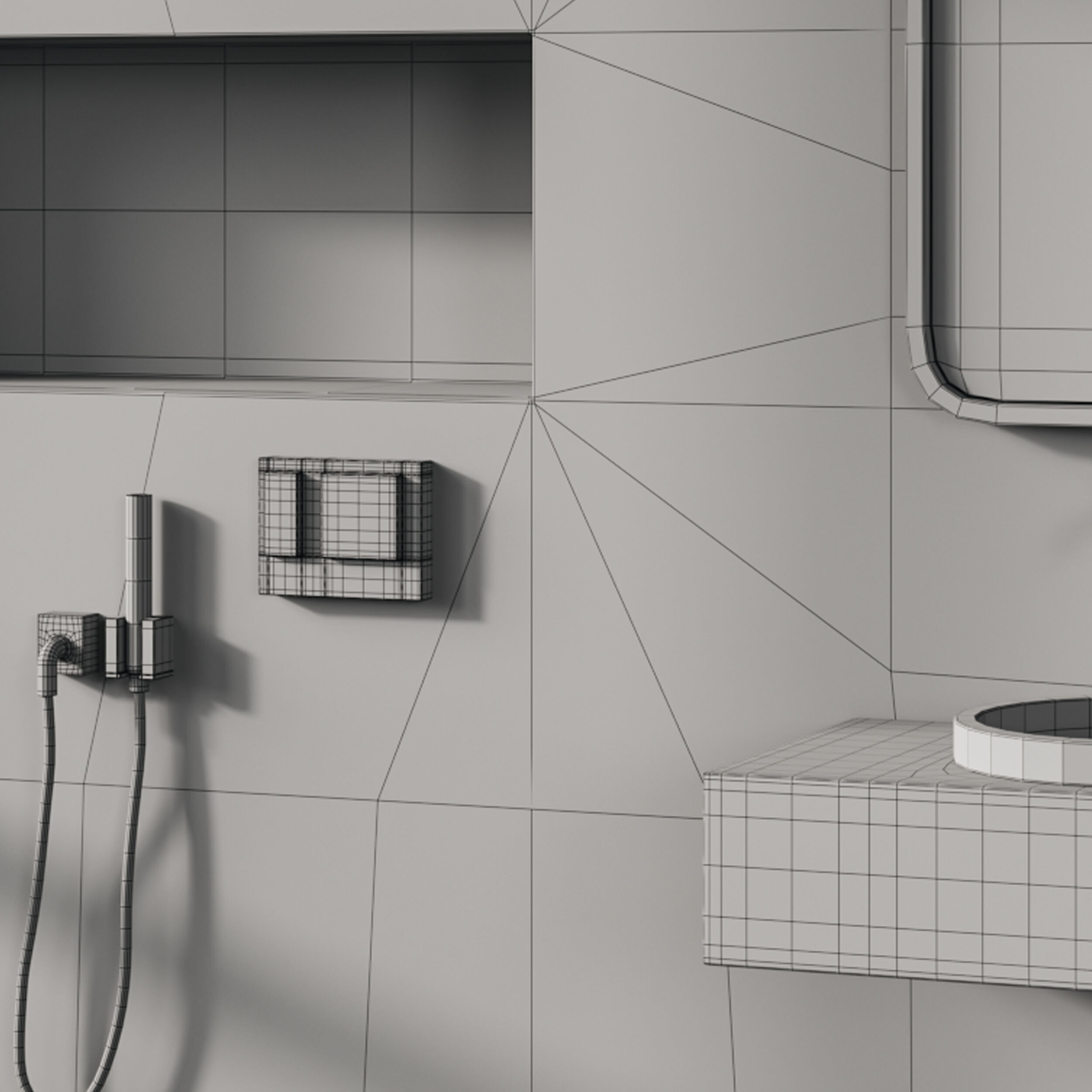 Bathroom set 3D model_14