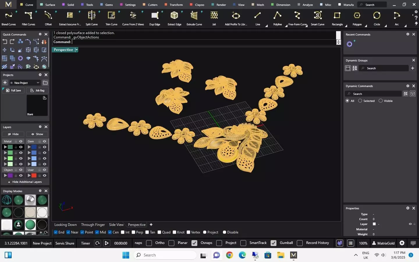 Pakistani gold Service 3D print model_0