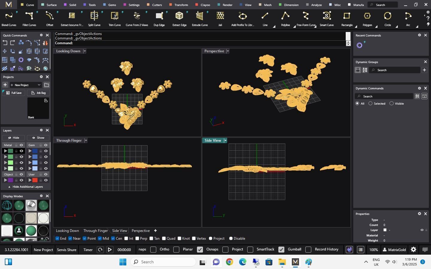 Pakistani gold Service 3D print model_1
