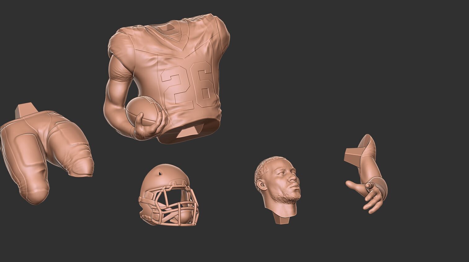 Saquon Barkley 3D print model_36